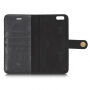 2in1 afneembare flip case van kunstleder voor Apple iPhone 6 / 6S - zwart