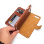2in1 Beschermende Verwijderbare Flip Case voor Apple iPhone 7 Plus / 8 Plus - bruin