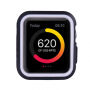 Beschermend siliconenkoker voor Apple Watch 42mm - zwart - wit