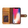 2in1 Stijlvolle Verwijderbare Tiket Geval voor Apple iPhone XS - lichtbruin