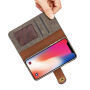 2in1 Stijlvolle Verwijderbare Tiket Geval voor Apple iPhone XS - grijs