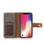 2in1 Stijlvolle Verwijderbare Tiket Geval voor Apple iPhone XS - grijs