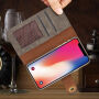 2in1 Stijlvolle Verwijderbare Tiket Geval voor Apple iPhone XS - grijs