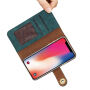 2in1 Stijlvolle Verwijderbare Tiket Geval voor Apple iPhone XS - blauw