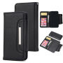 2in1 afneembare flip case van kunstleder voor Apple iPhone XS - zwart