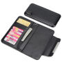 2in1 afneembare flip case van kunstleder voor Apple iPhone XS - zwart