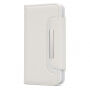 2in1 afneembare flip case van kunstleder voor Apple iPhone XS - wit