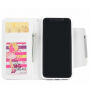 2in1 afneembare flip case van kunstleder voor Apple iPhone XS - wit