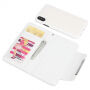 2in1 afneembare flip case van kunstleder voor Apple iPhone XS - wit