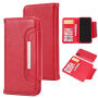 2in1 afneembare flip case van kunstleder voor Apple iPhone XS - rood