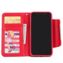 2in1 afneembare flip case van kunstleder voor Apple iPhone XS - rood