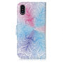 2in1 Beschermende Verwijderbare Flip Case voor Apple iPhone XS - kleurrijke bloem