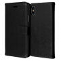 2in1 Beschermende Verwijderbare Flip Case voor Apple iPhone XS - zwart