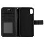 2in1 Beschermende Verwijderbare Flip Case voor Apple iPhone XS - zwart