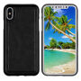 2in1 Beschermende Verwijderbare Flip Case voor Apple iPhone XS - zwart