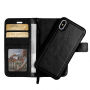 2in1 Beschermende Verwijderbare Flip Case voor Apple iPhone XS - zwart