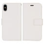 2in1 Beschermende Verwijderbare Flip Case voor Apple iPhone XS - wit