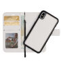 2in1 Beschermende Verwijderbare Flip Case voor Apple iPhone XS - wit
