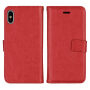 2in1 Beschermende Verwijderbare Flip Case voor Apple iPhone XS - rood