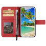 2in1 Beschermende Verwijderbare Flip Case voor Apple iPhone XS - rood