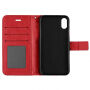 2in1 Beschermende Verwijderbare Flip Case voor Apple iPhone XS - rood