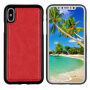 2in1 Beschermende Verwijderbare Flip Case voor Apple iPhone XS - rood