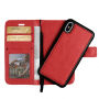 2in1 Beschermende Verwijderbare Flip Case voor Apple iPhone XS - rood