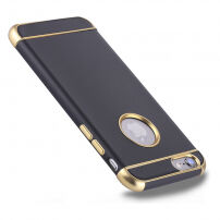 Beschermhoes voor Apple iPhone 6 / 6S - Zwart/goud