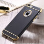Beschermhoes voor Apple iPhone 6 / 6S - Zwart/goud