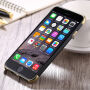 Beschermhoes voor Apple iPhone 6 / 6S - Zwart/goud