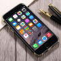 Beschermhoes voor Apple iPhone 6 / 6S - Zwart/goud