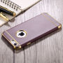 Beschermhoes voor Apple iPhone 6 / 6S - goud / bordeauxrood