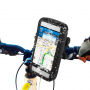 Beschermende waterdichte hoes met fietshouder voor iPhone - zwart