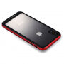 GOOSPERY transparant deksel met gekleurd frame voor Apple iPhone XS - zwart/rood