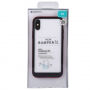 GOOSPERY transparant deksel met gekleurd frame voor Apple iPhone XS - zwart/rood