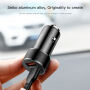 BASEUS Autolader met twee USB-poorten voor Apple iPhone / iPad / iPad / BASEUS met twee USB-poorten voor de Apple iPhone / iPad / iPod - rood