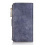 2in1 afneembare kunstlederen hoes met zakje voor Apple iPhone 6 / 6S - donkerblauw