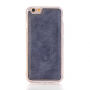 2in1 afneembare kunstlederen hoes met zakje voor Apple iPhone 6 / 6S - donkerblauw