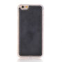 2in1 afneembare kunstlederen hoes met zakje voor Apple iPhone 6 / 6S - zwart