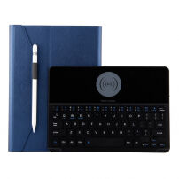 Toetsenbordhoes met draadloos opladen voor iPad 9,7" (2017/2018) / Pro 9,7" / Air 1 / 2  - donkerblauw