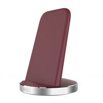 XOOMZ elegante XOOMZ-standaard met draadloze Qi-oplading voor iPhone - bordeaux