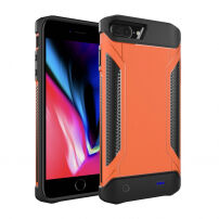 Bestand beschermhoes met externe batterij 4000mAh voor iPhone 6 Plus / 6 Plus / 6 Plus / 7 Plus / 8 Plus / 8 Plus - oranje