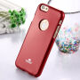 MERCURY GOOSPERY beschermend glitterdeksel voor Apple iPhone 6 Plus - rood