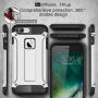 Super bestendige "Armor"-afdekking voor Apple-iPhone 8 Plus / 7 Plus - zilver