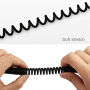 Intrekbare oplaad- en synchronisatiekabel voor iPhone / iPad / iPod - 30-100cm - zwart