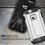 Super bestendige "Armor"-afdekking voor Apple-iPhone 8 Plus / 7 Plus - zilver