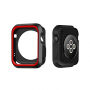 Beschermend siliconenkoker voor Apple horloge 38mm - zwart - rood