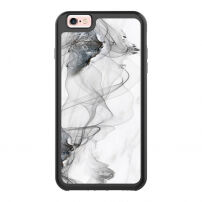 Beschermhoes met zwart frame voor Apple iPhone 6 Plus - roken