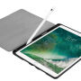 Hoes van PU-leer met ruimte voor Apple Pencil en slaapfunctie voor iPad Air 3 (2019) / Pro 10,5" - zwart
