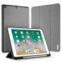 DUX DUCIS Domo etui met ruimte voor Apple Pencil en slaapfunctie voor iPad 9,7" (2017/2018) - grijs